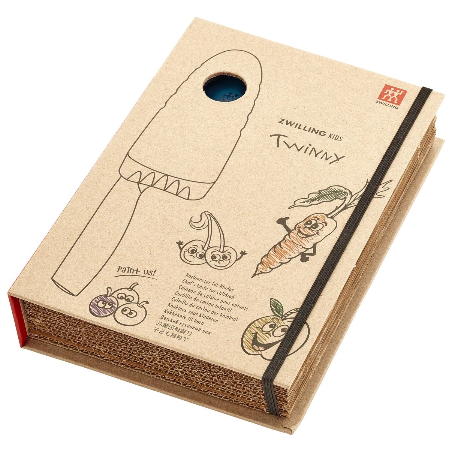 Zwilling twinny couteau de cuisine pour enfants 10cm, bleu