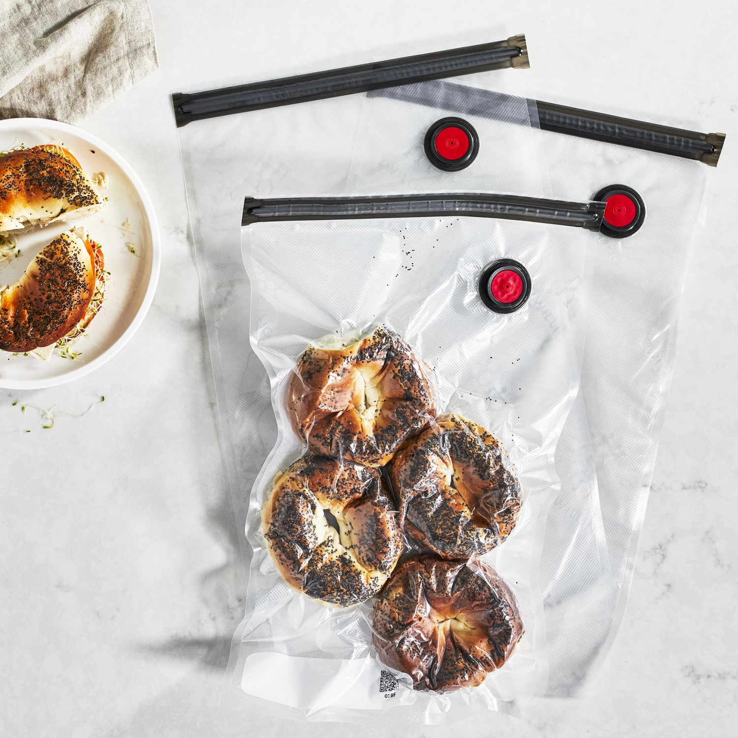 3pcs set de sacs sous vide L