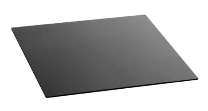Glas-Buffetplatte, schwarz, gehärtet, 42x42x0.4cm