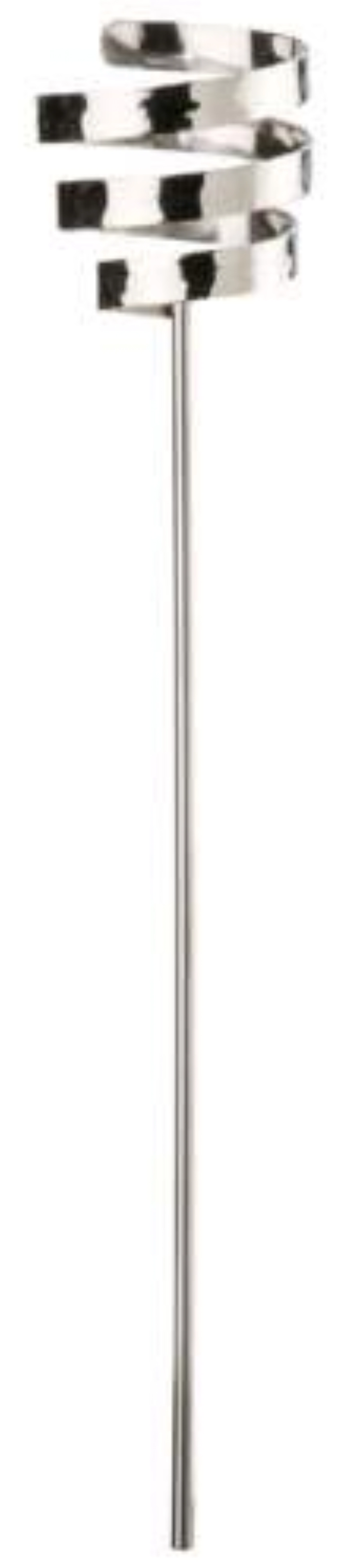 Spiralhalter, Edelstahl, gehämmert, H30cm