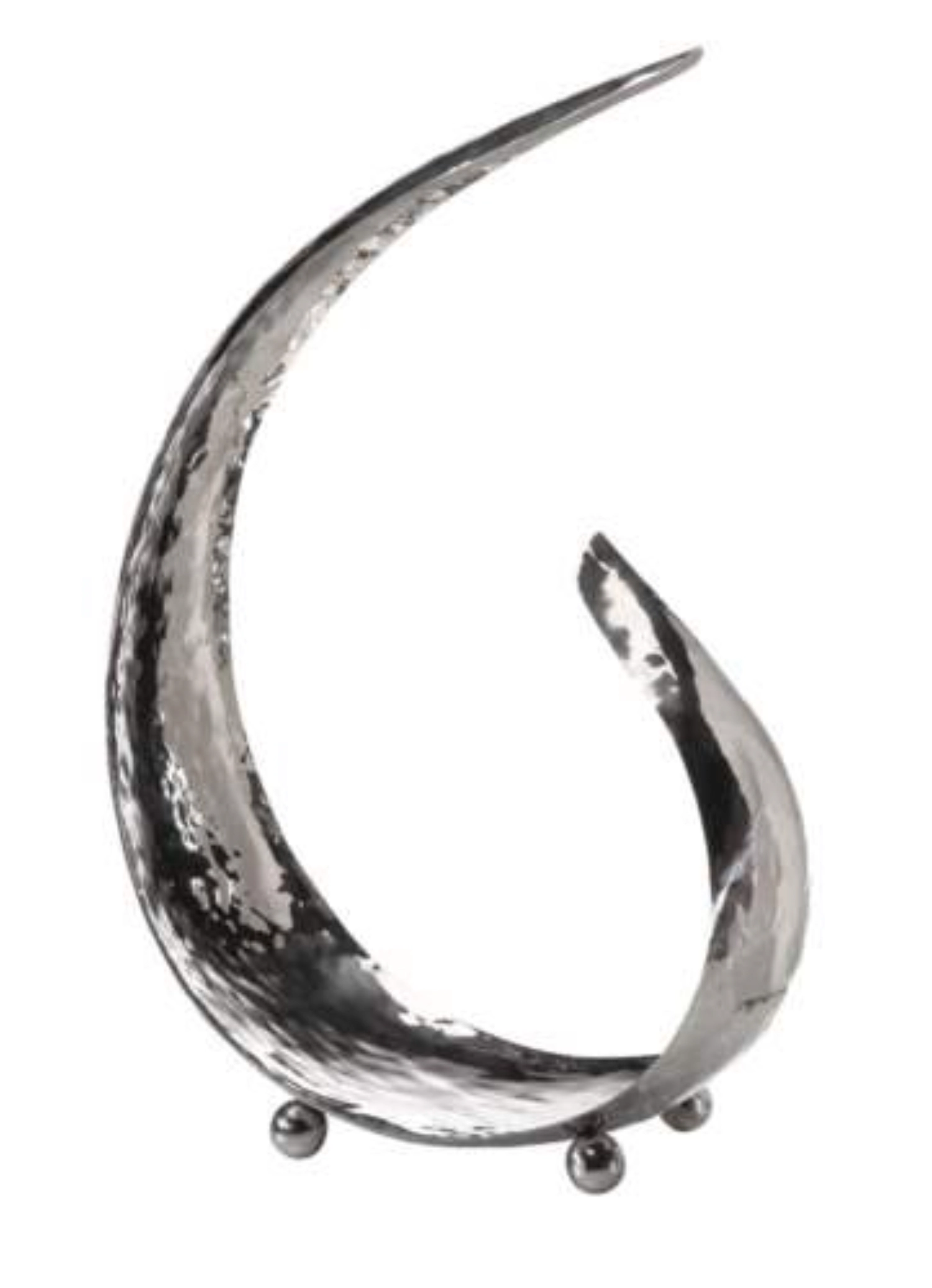 SIXTH SENSE Coupe, acier inoxydable, martelé, 48x25x74cm