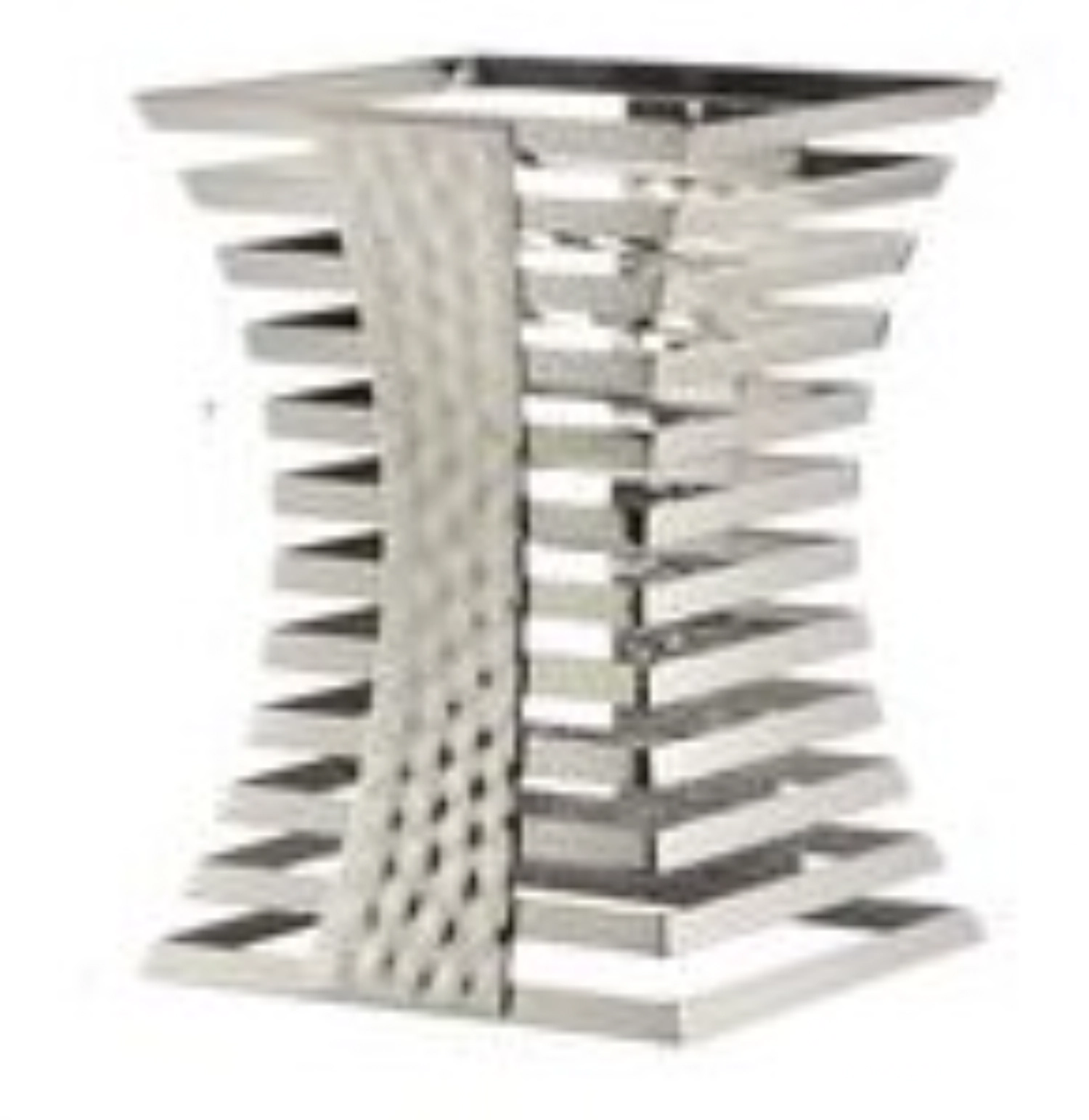 SKYLINE Buffetständer Edelst, hochglanzpoliert, 25x25x34.5cm