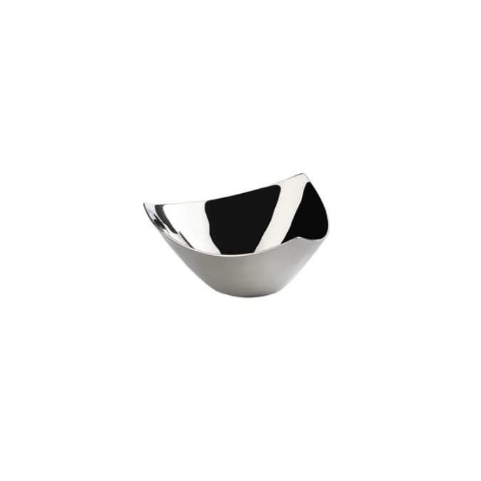 Bol triangulaire inox, poli miroir, D13cm, H6cm, 0.28L