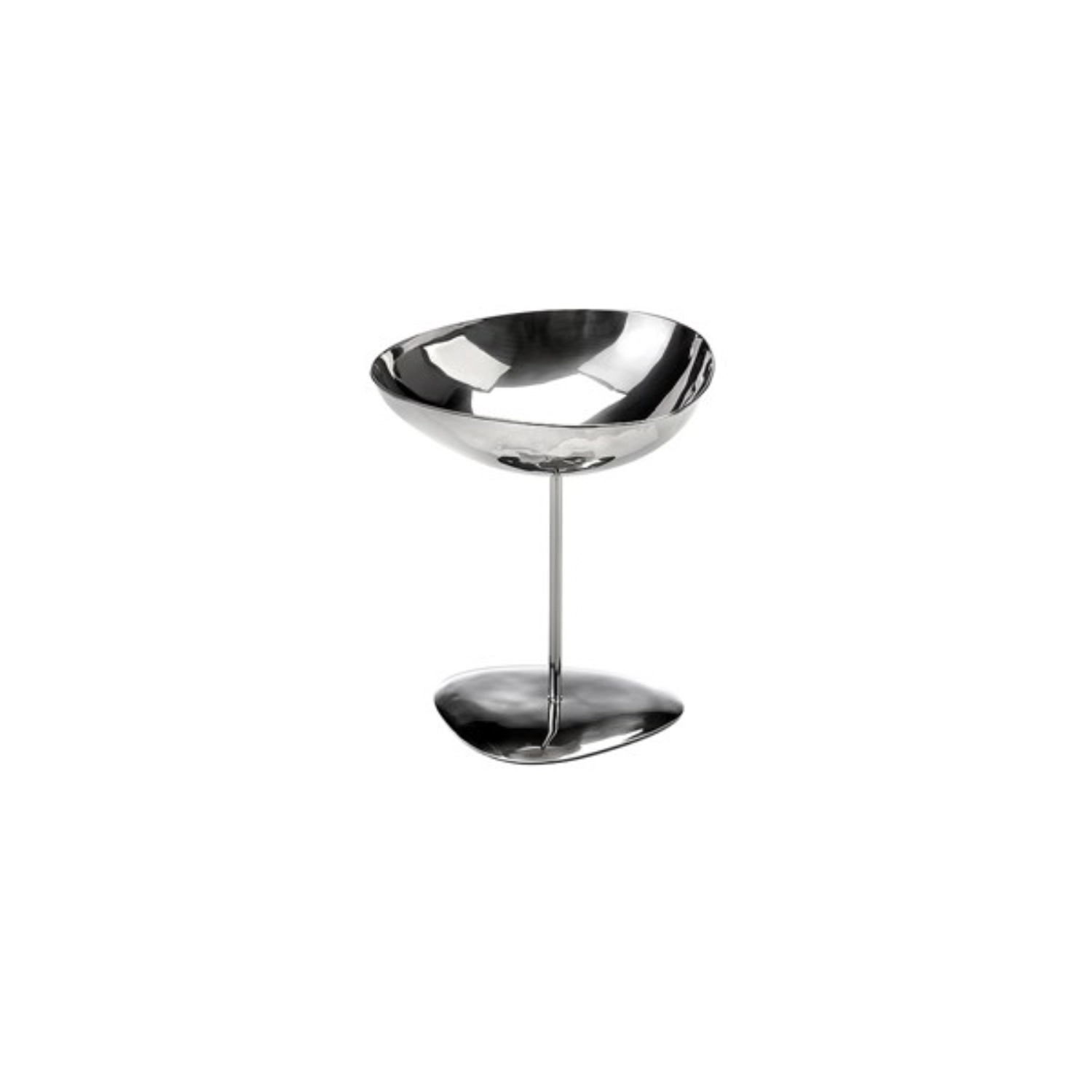 Coupe à glace a. pied, inox, martelé, 13.5x11x15cm 0.25L