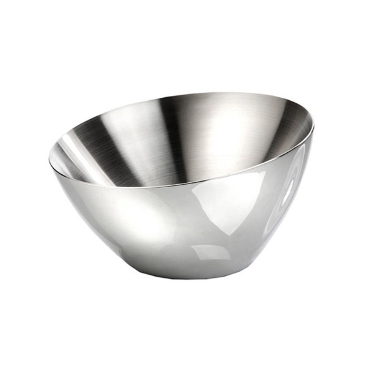 SHINE bol, acier inoxydable, satiné, D19.7cm, H8.5/11cm, 0.9