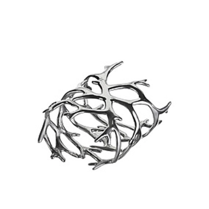 2 x REEF Rond de serviette, alliage d'étain, D5.5x3.5 L7.5cm