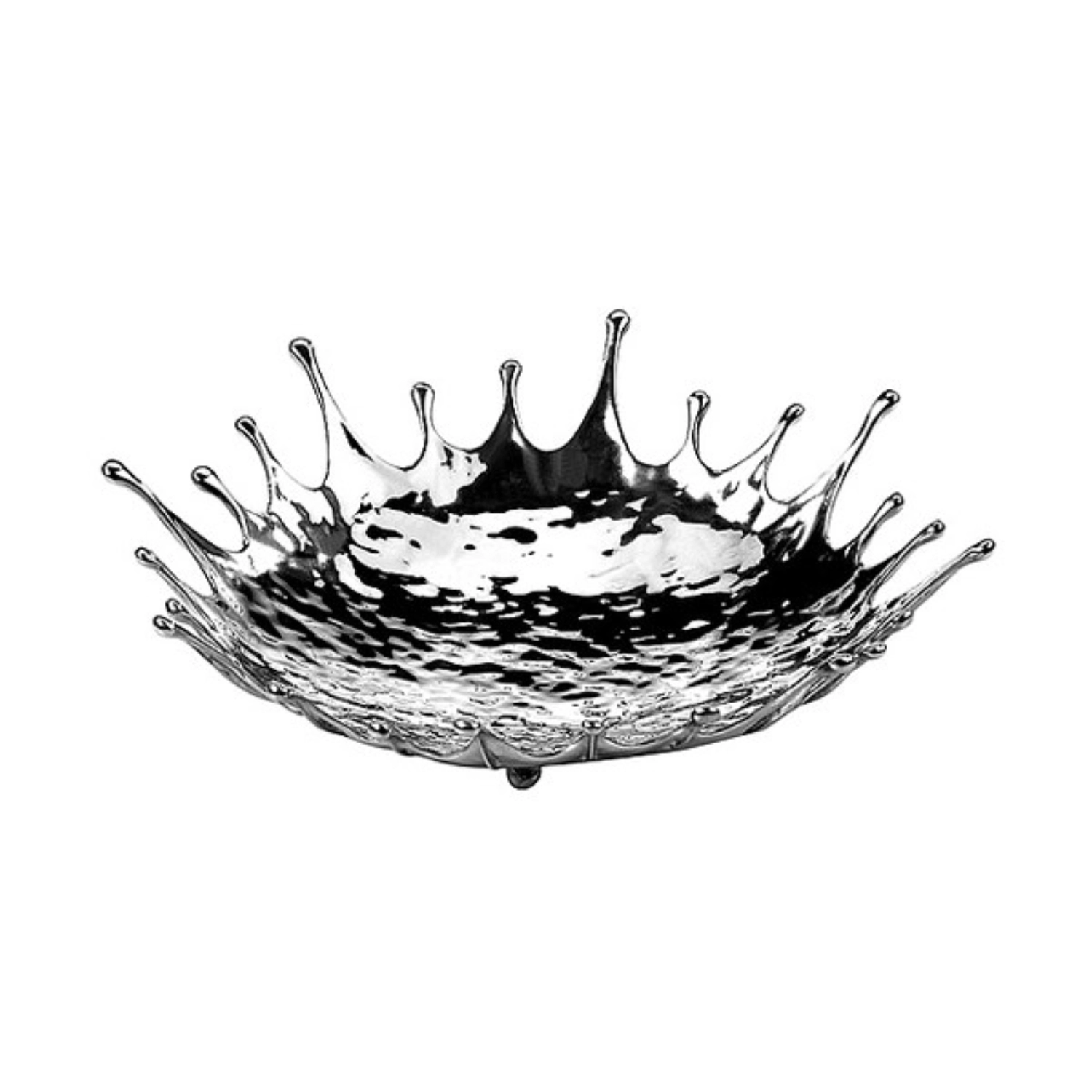 SPLASH Coupe plate, alliage d'étain, D28cm, H6.5cm