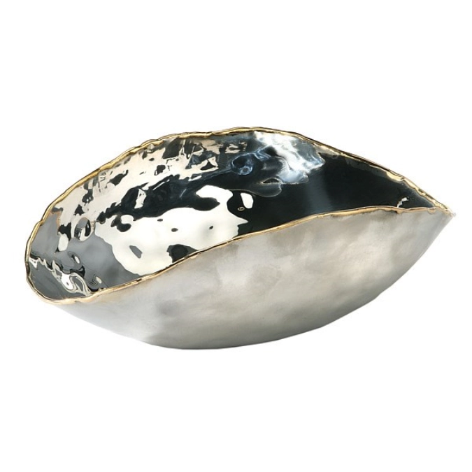 ARTISAN Bol à pain/viennoiseries inox, laiton 22x13x7cm