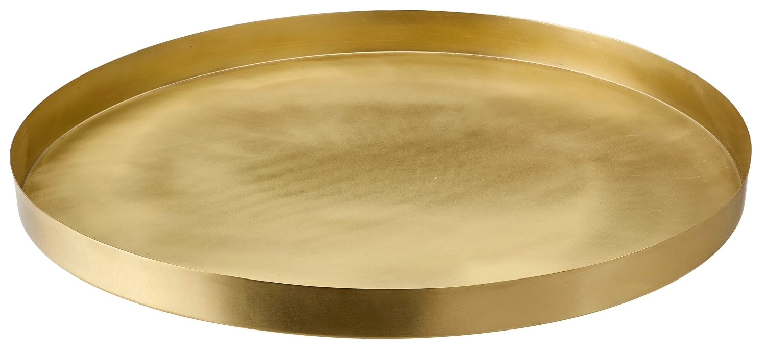 Serviertablett ORBIS - Messing, matt - D40cm H3cm