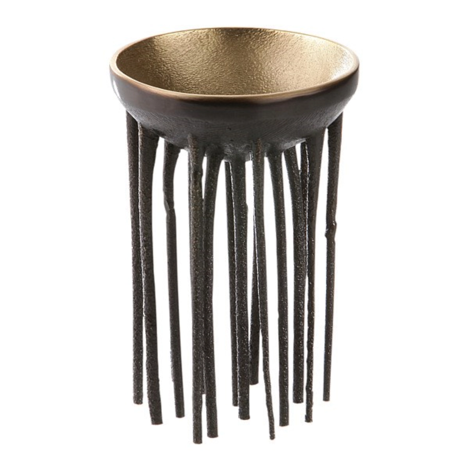 FAKIR coupe laiton, doré/noir, D7.5cm, H11cm