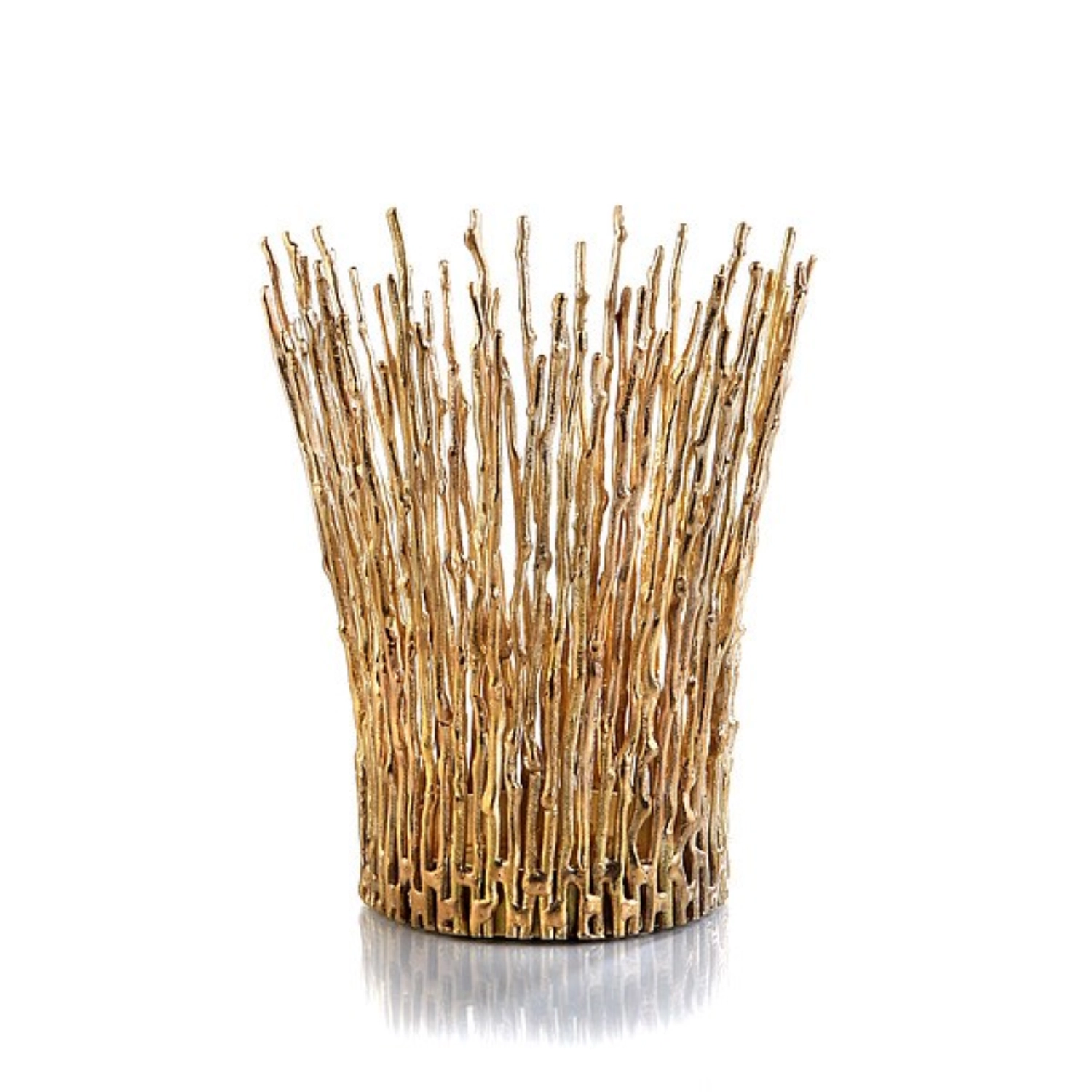 SOMNIA Windlicht Messing, goldfarben D16.5cm, H19.5cm