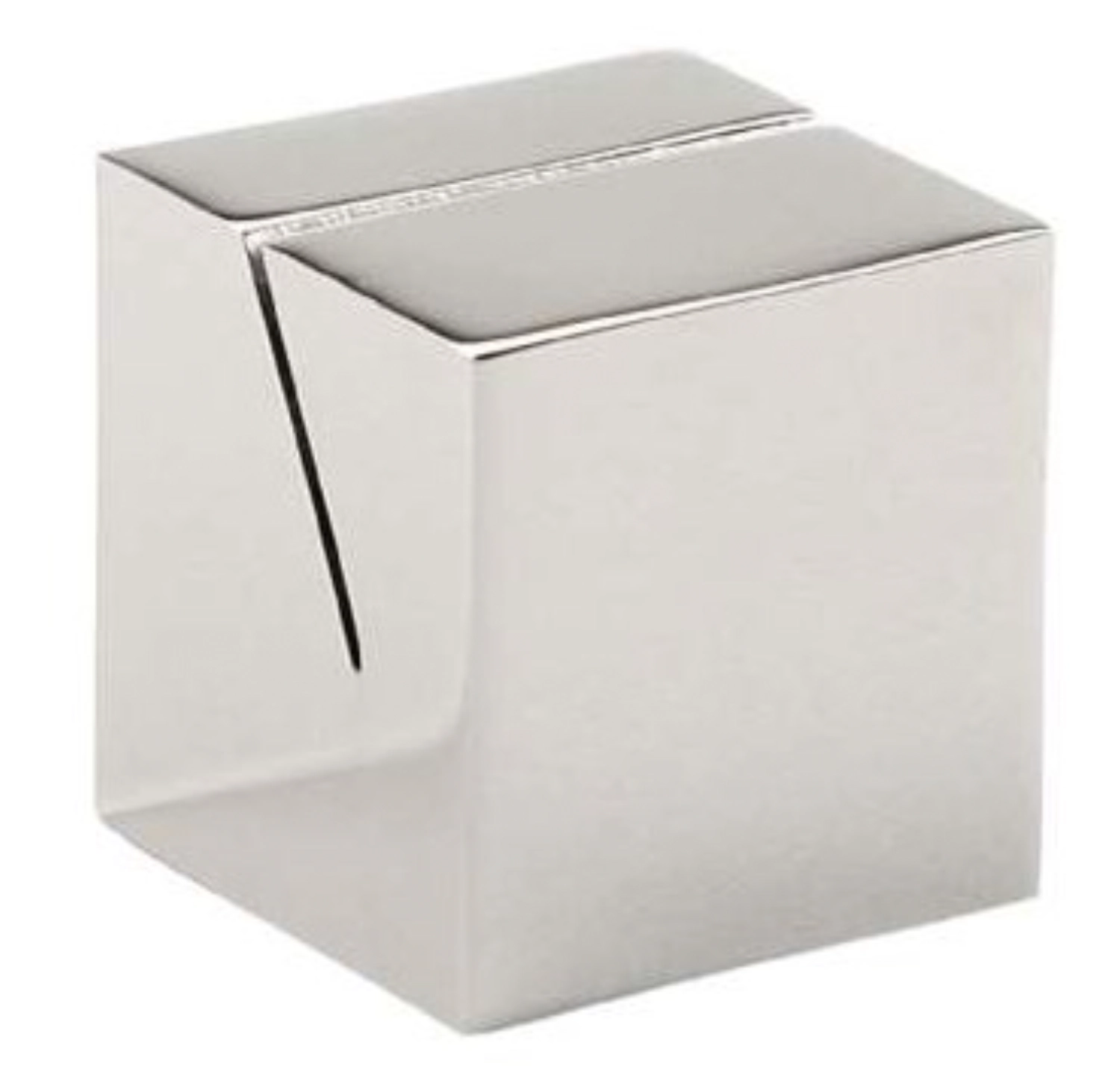 Kartenhalter, Edelstahl, hochglanzpoliert, 2.5x2.5x2.5cm