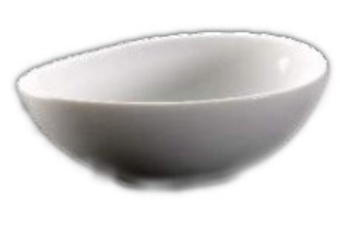 12er Set Schale oval, Porzellan, weiss, 12.5x7.5x4cm, 0.1L