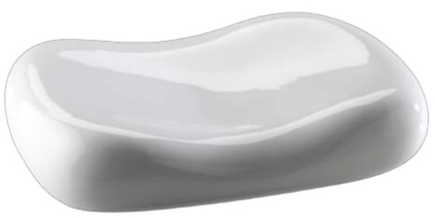 DONNA Porzellankissen DONNA Porzellan, weiss, 33x22cm, H7cm