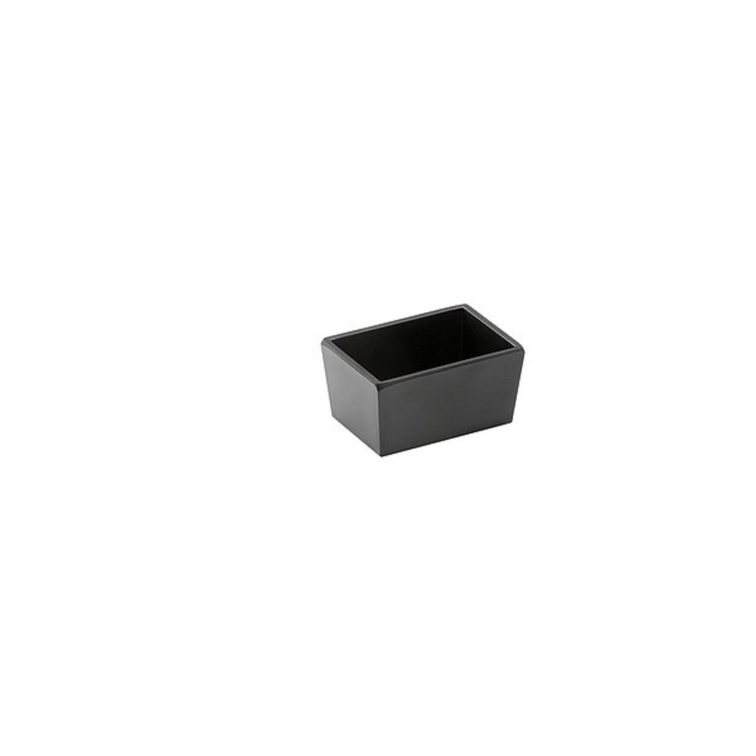 6er Set Schale/Box, Melamin, schwarz matt, 9x6.3x4.5cm