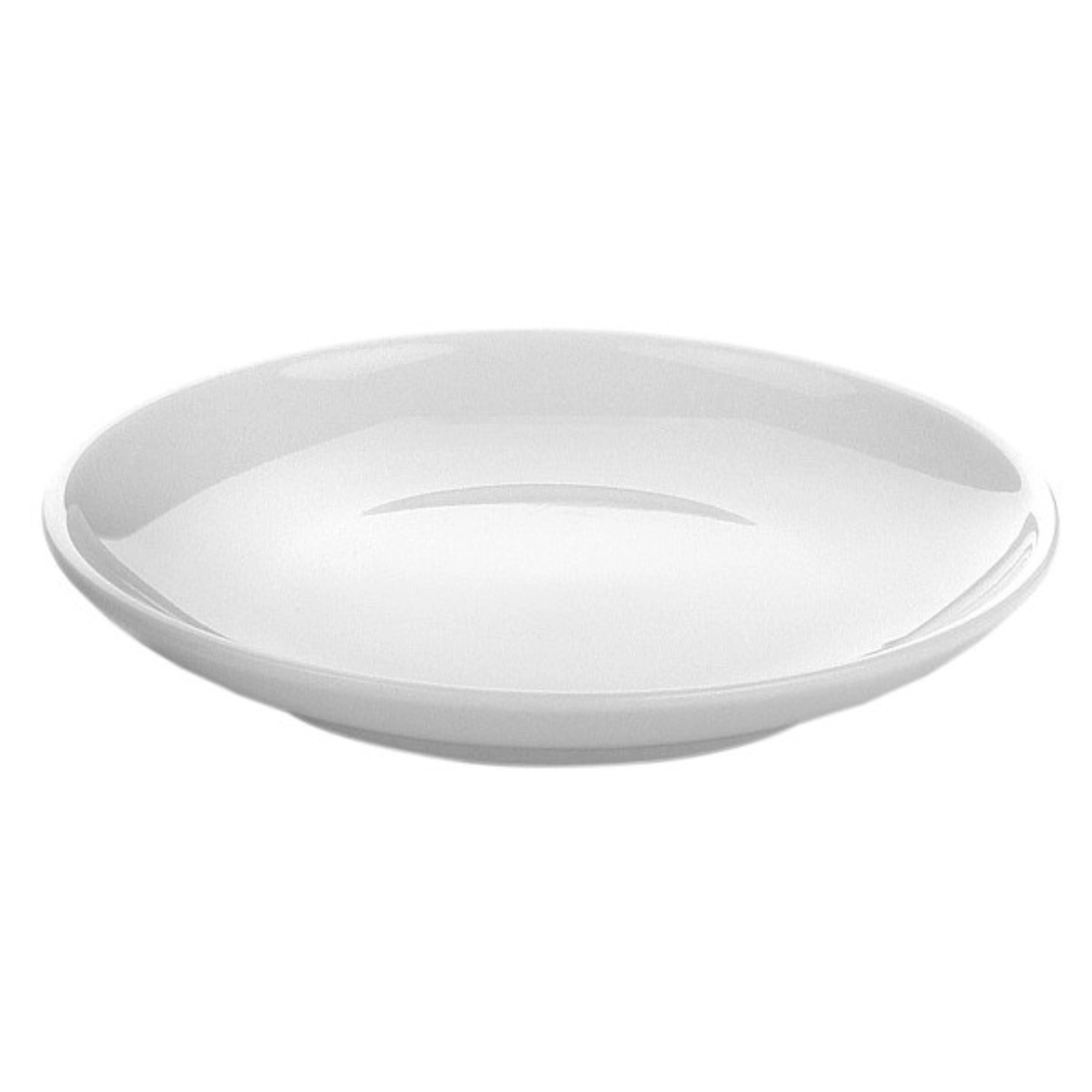 12er Set Miniaturteller flach, Porzellan, weiss, D10.5cm