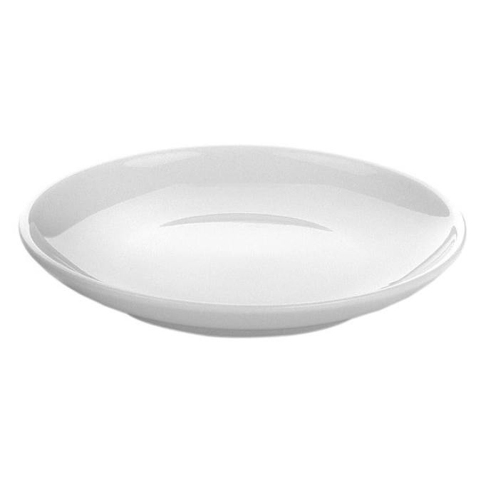 12er Set Miniaturteller flach, Porzellan, weiss, D10.5cm