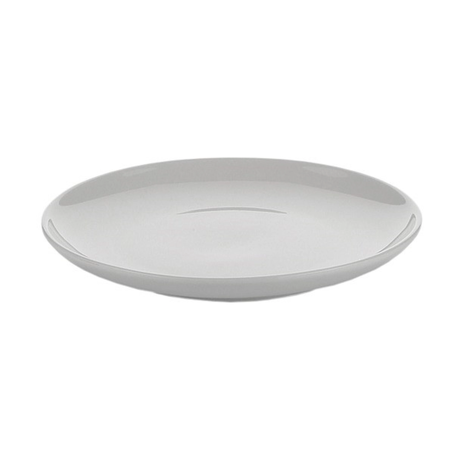 4er Set Teller flach, Porzellan, weiss, D17cm