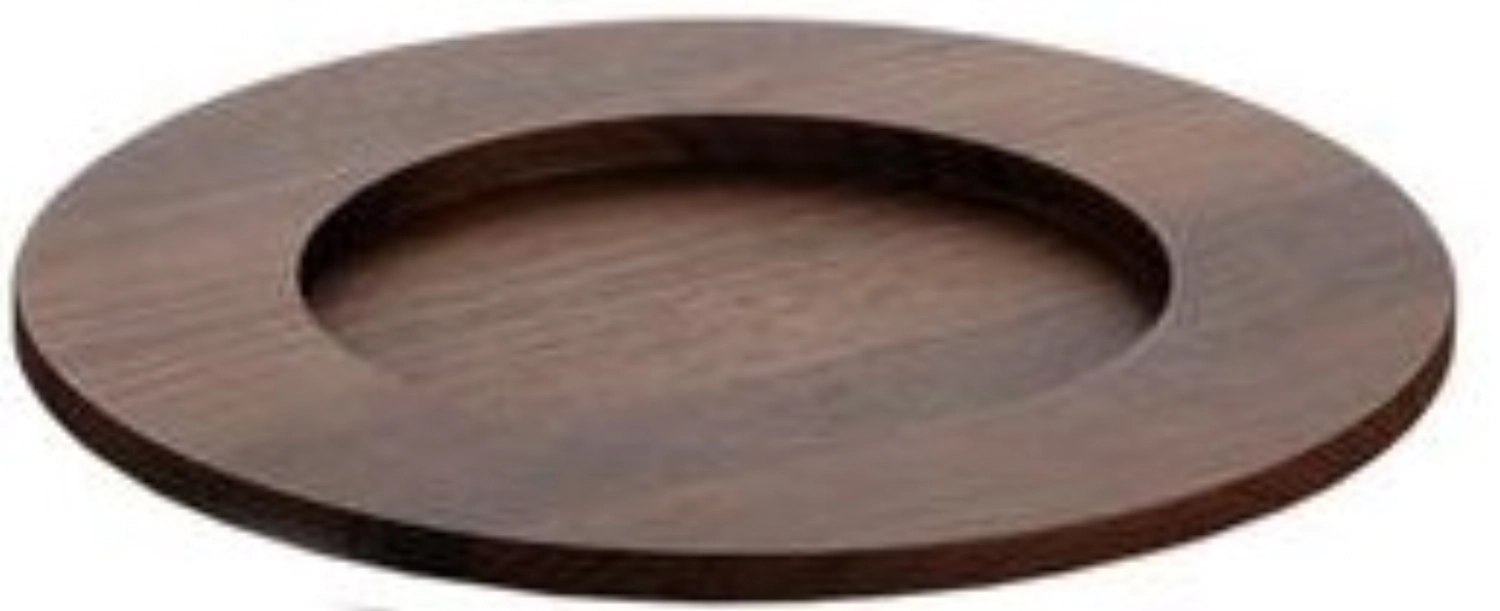 SOLID Untersetzer Walnuss-Massivholz, D22cm, H2cm