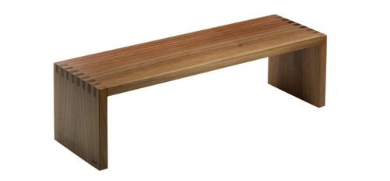 SOLID Brücke, Walnuss-Massivholz, 54x17x16cm