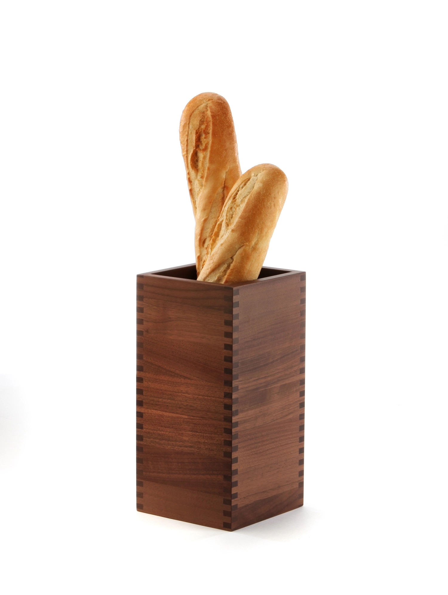 2er Set SOLID Buffetdisplay Walnussholz, 12x12x24cm