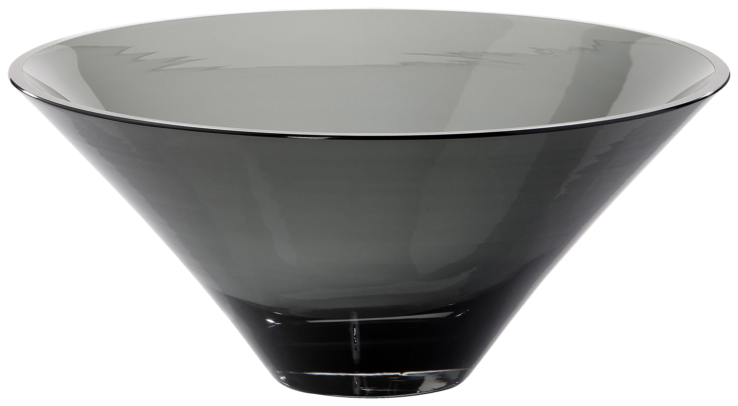 Coupe en verre, gris D30cm, H13cm, 3.25L