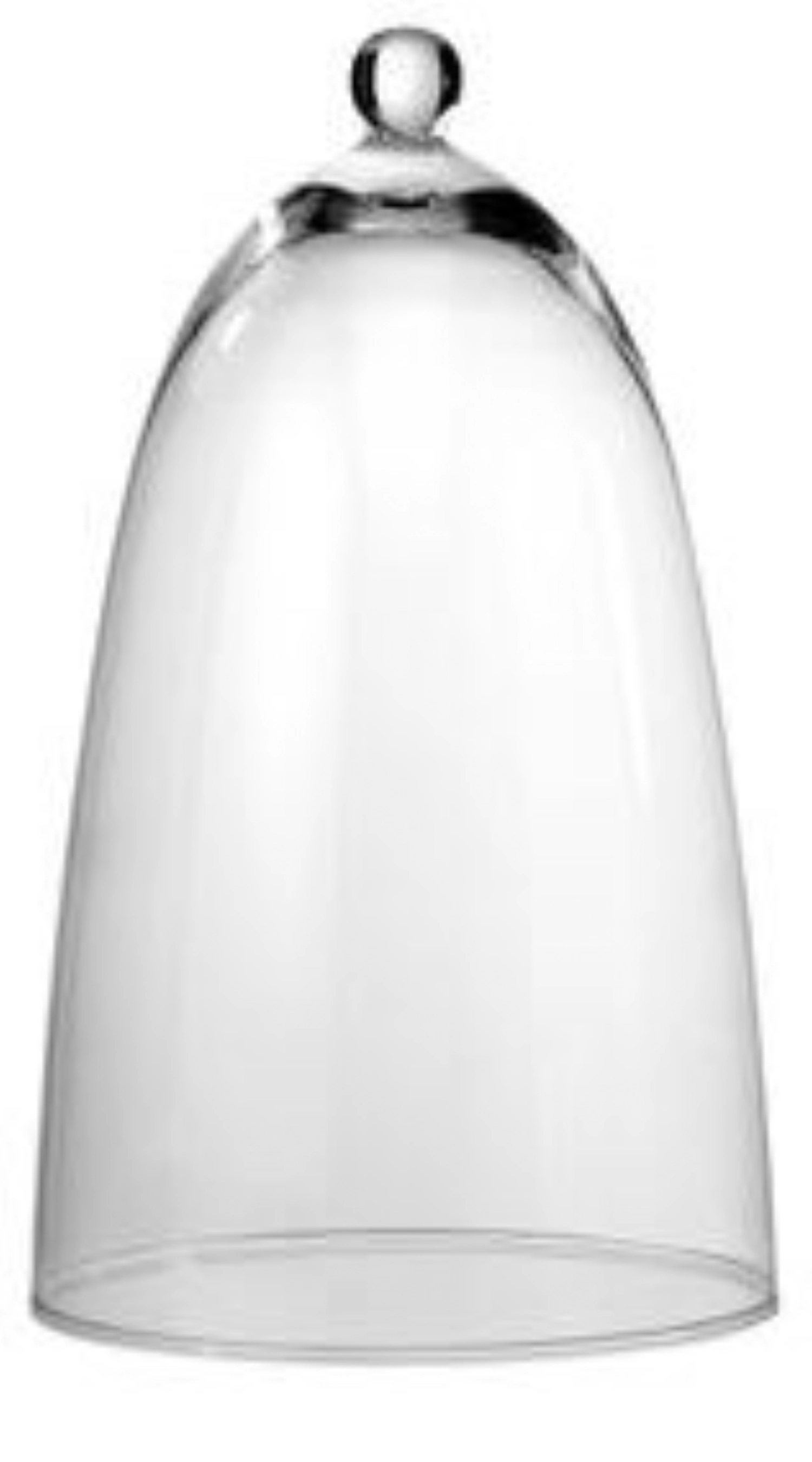 Glas-Cloche, Klarglas D22.5cm, H37cm