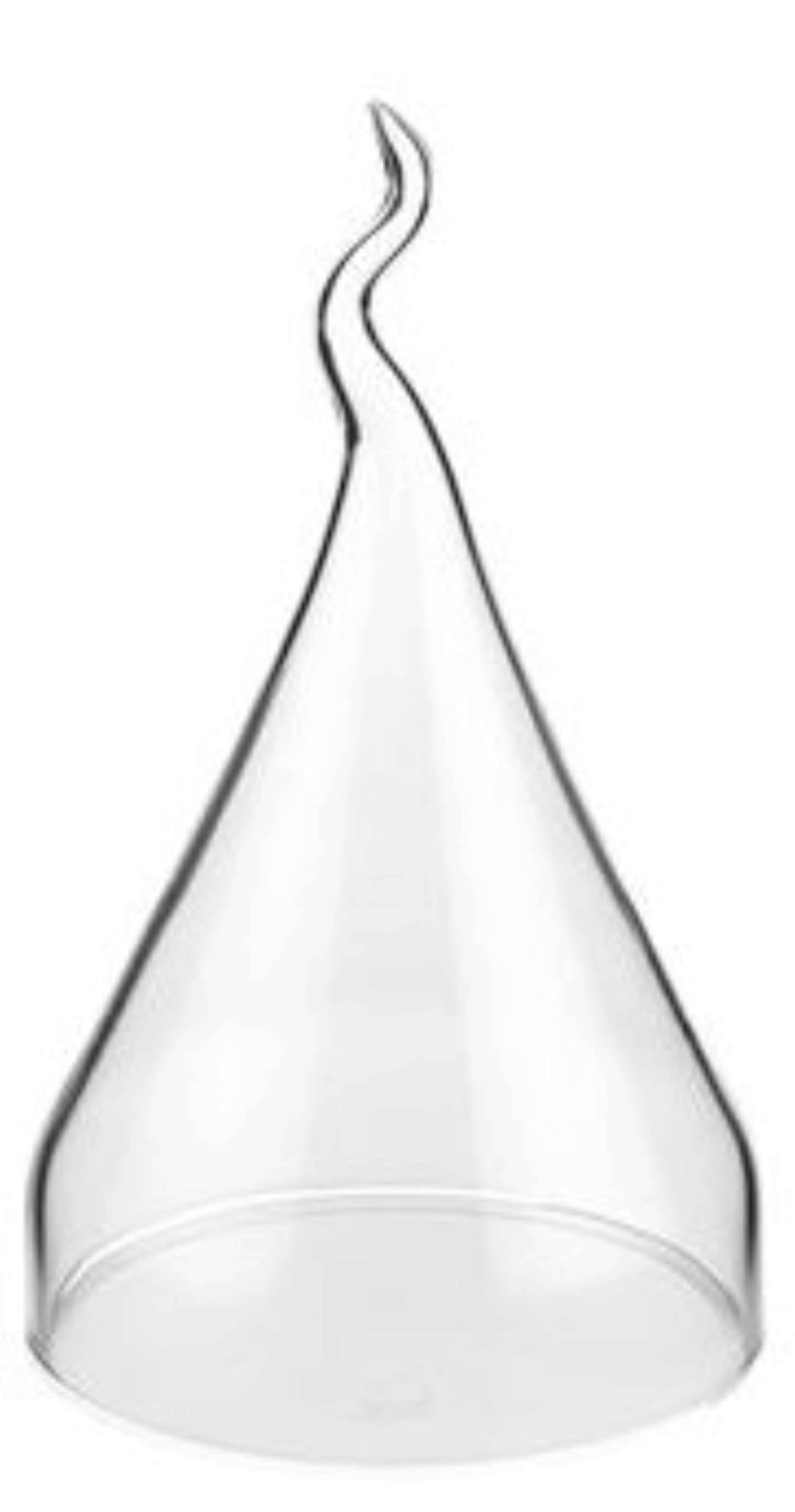 Glas-Cloche, Borosilikatglas D13cm, H20-23cm