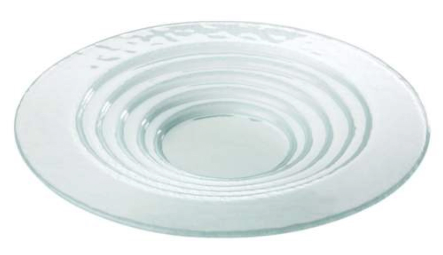 Glas-Buffetschale, satiniert, D46cm, H5.5cm
