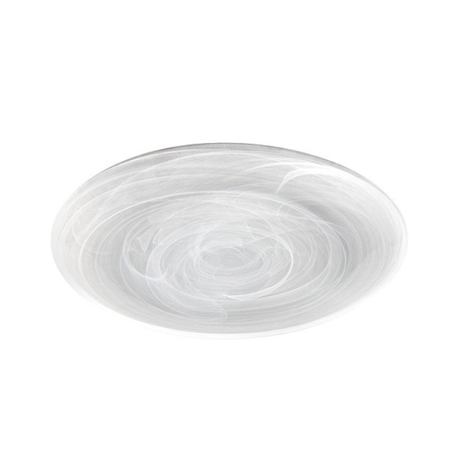 Lot de 6 assiettes en verre UNIQUE, marbré/satiné, D28cm