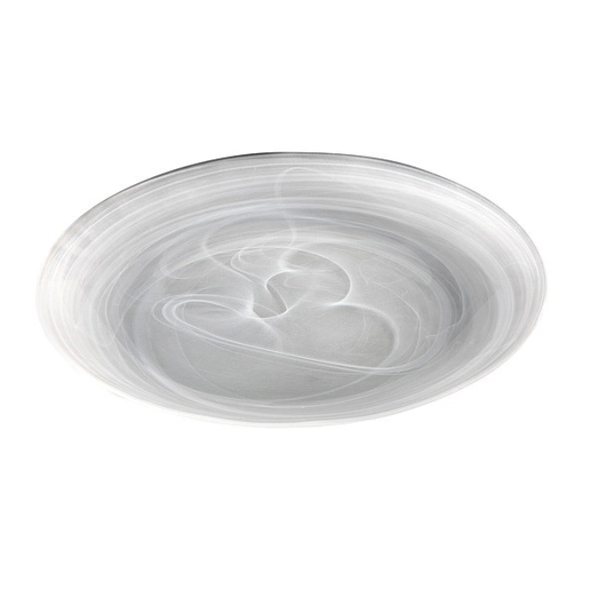 3er Set UNIQUE Glasteller, marmoriert/satiniert, D32cm