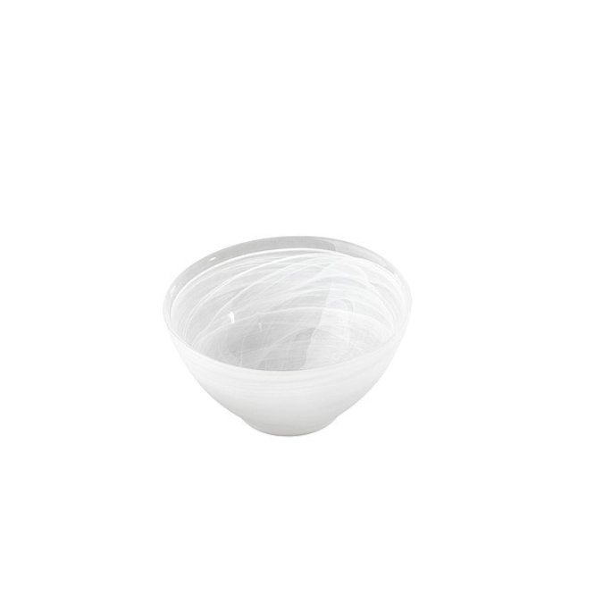 Lot de 6 coupes en verre UNIQUE, marbrées/satinées, 0.65L