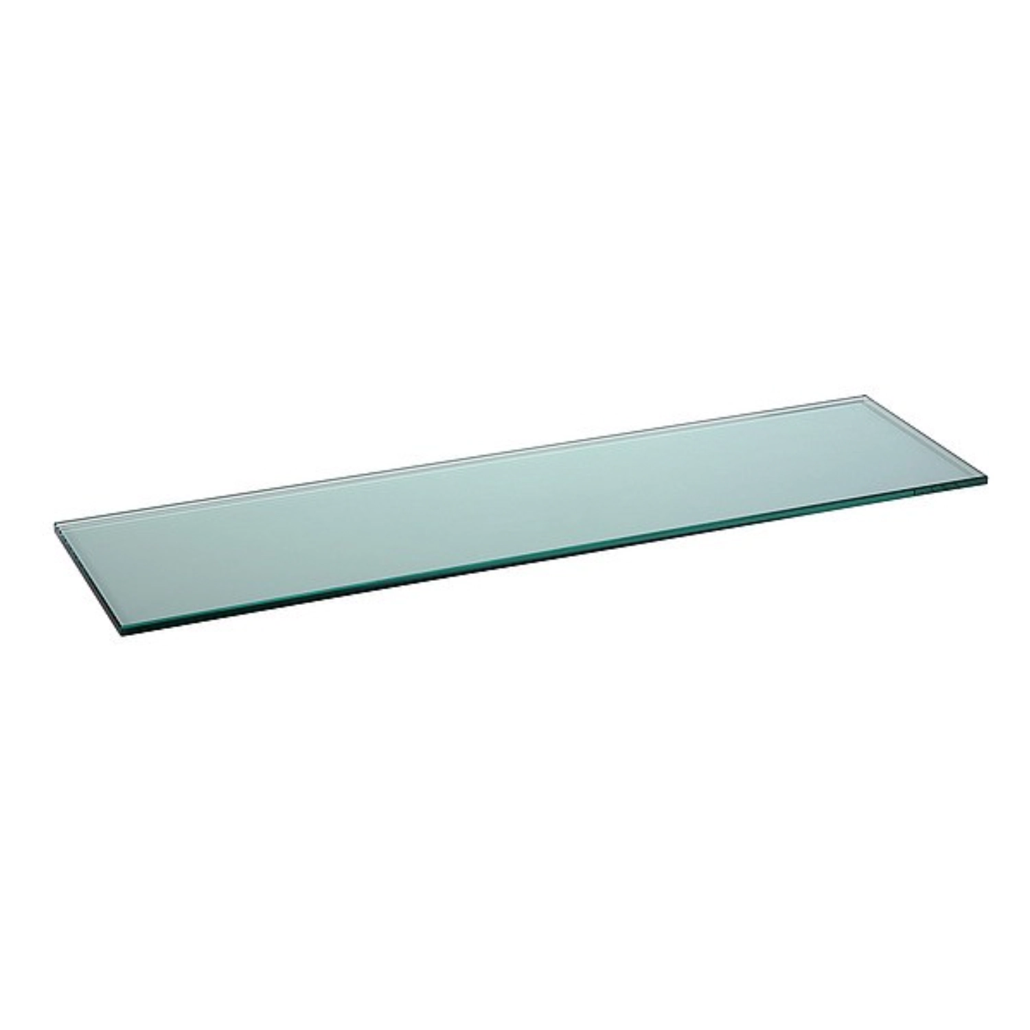 Glas-Buffetplatte, klar, gehärtet, 80x21cm