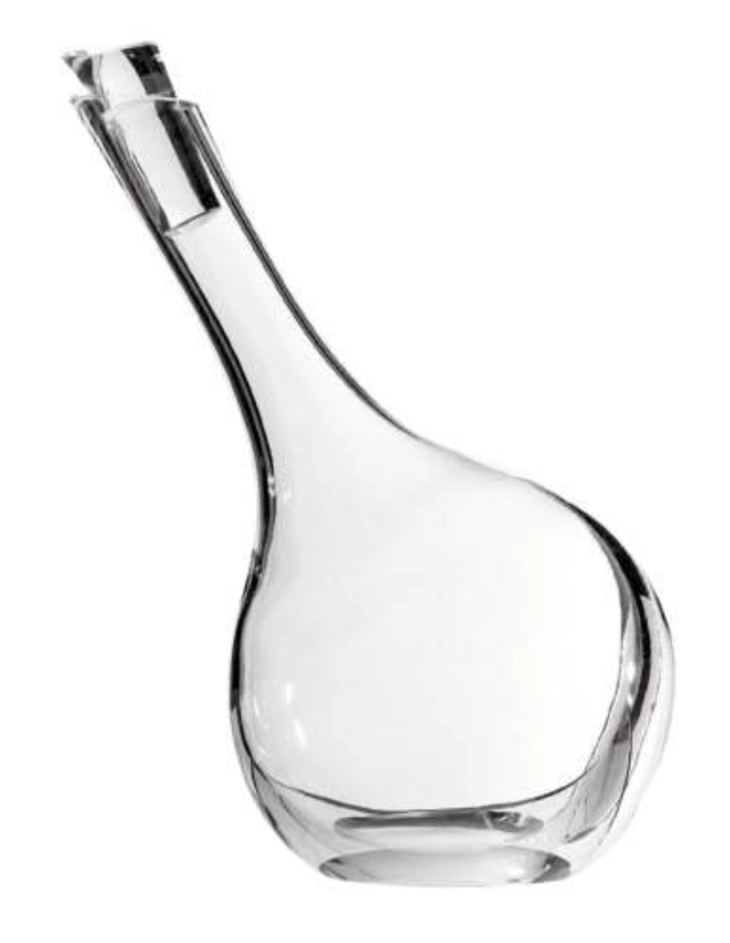 Lot de 2 bouteilles de vinaigre/huile, verre clair, D8cm, H1