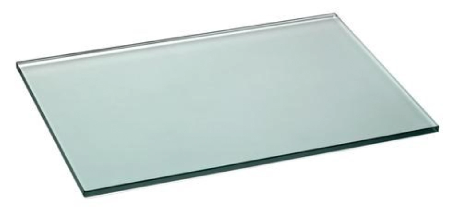 Glas-Buffetplatte, klar, gehärtet, 42x42x1cm