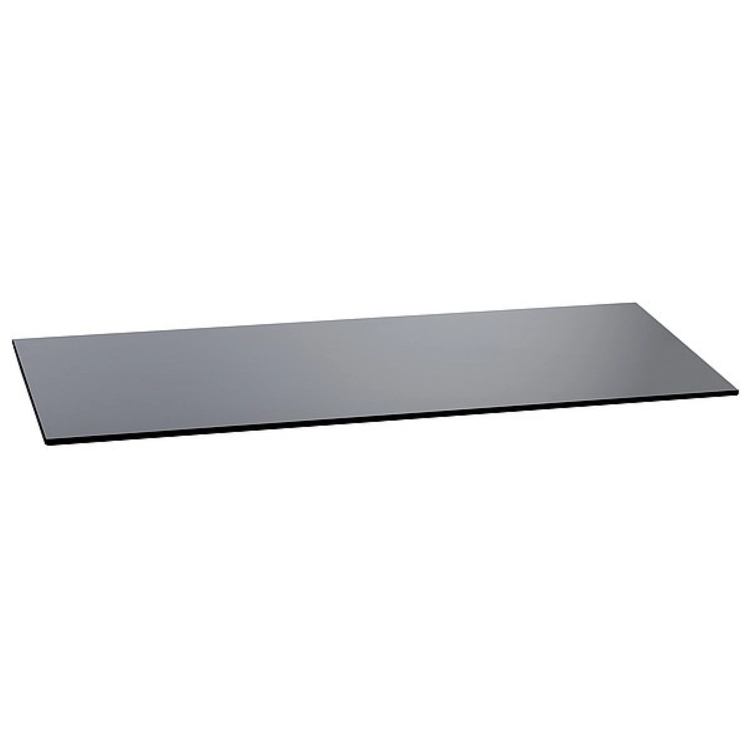 Buffetplatte Schichtstoff, dunkelgrau, 95.4x39x0.8cm