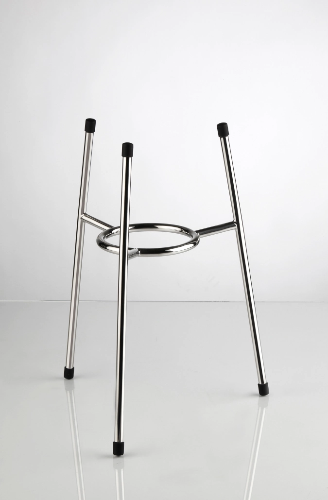 3er Set STABLO Buffetständer XL m. Ring, Edelst. pol., H40cm