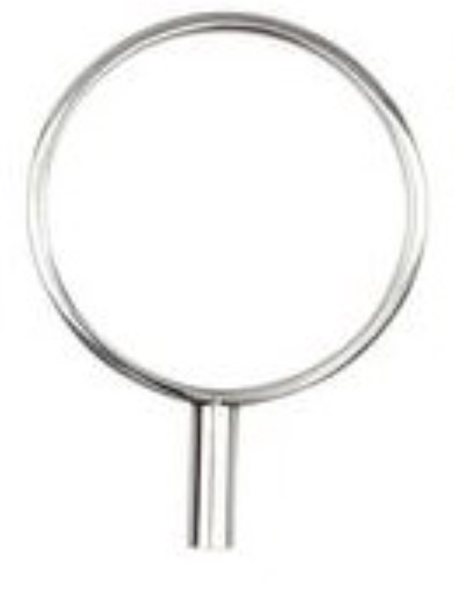10er Set Aufsatz Ring M, Edelstahl, poliert, D3.8cm