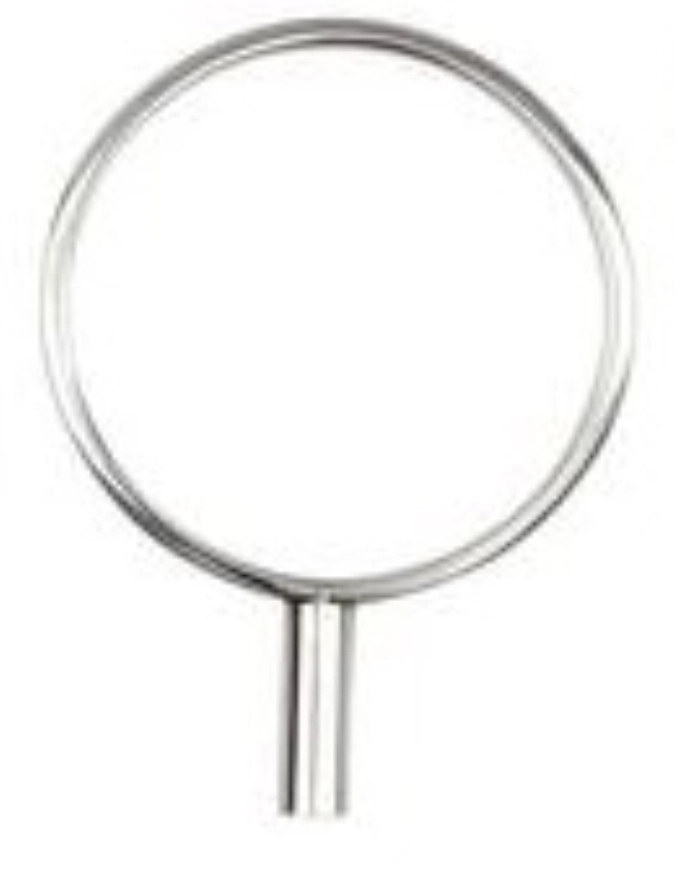 10er Set Aufsatz Ring M, Edelstahl, poliert, D3.8cm
