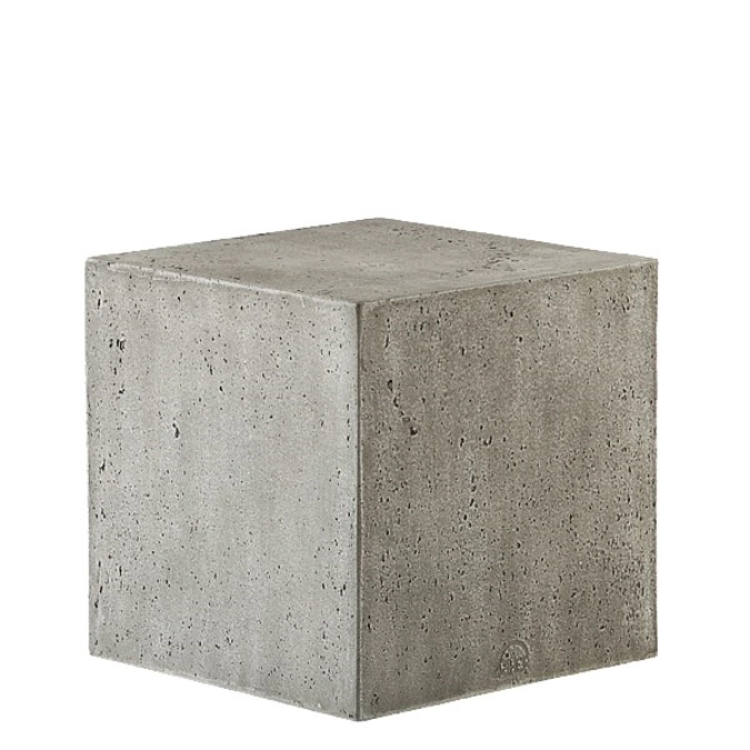KONKRET! Buffetdisplay, hellgrau 24x24cm, H24cm