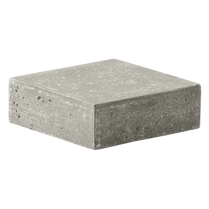 2er Set KONKRET! Buffetdisplay, hellgrau, 12x12cm, H4cm