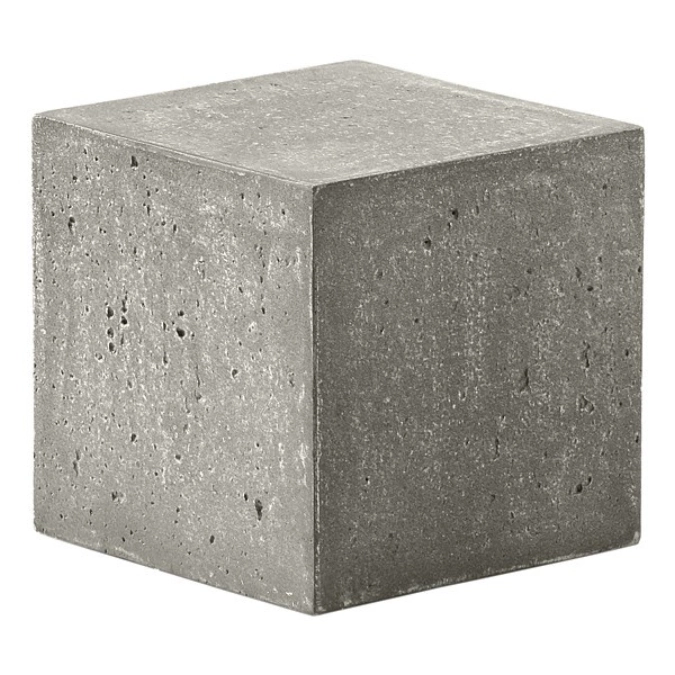 2er Set KONKRET! Buffetdisplay, hellgrau, 12x12cm, H12cm