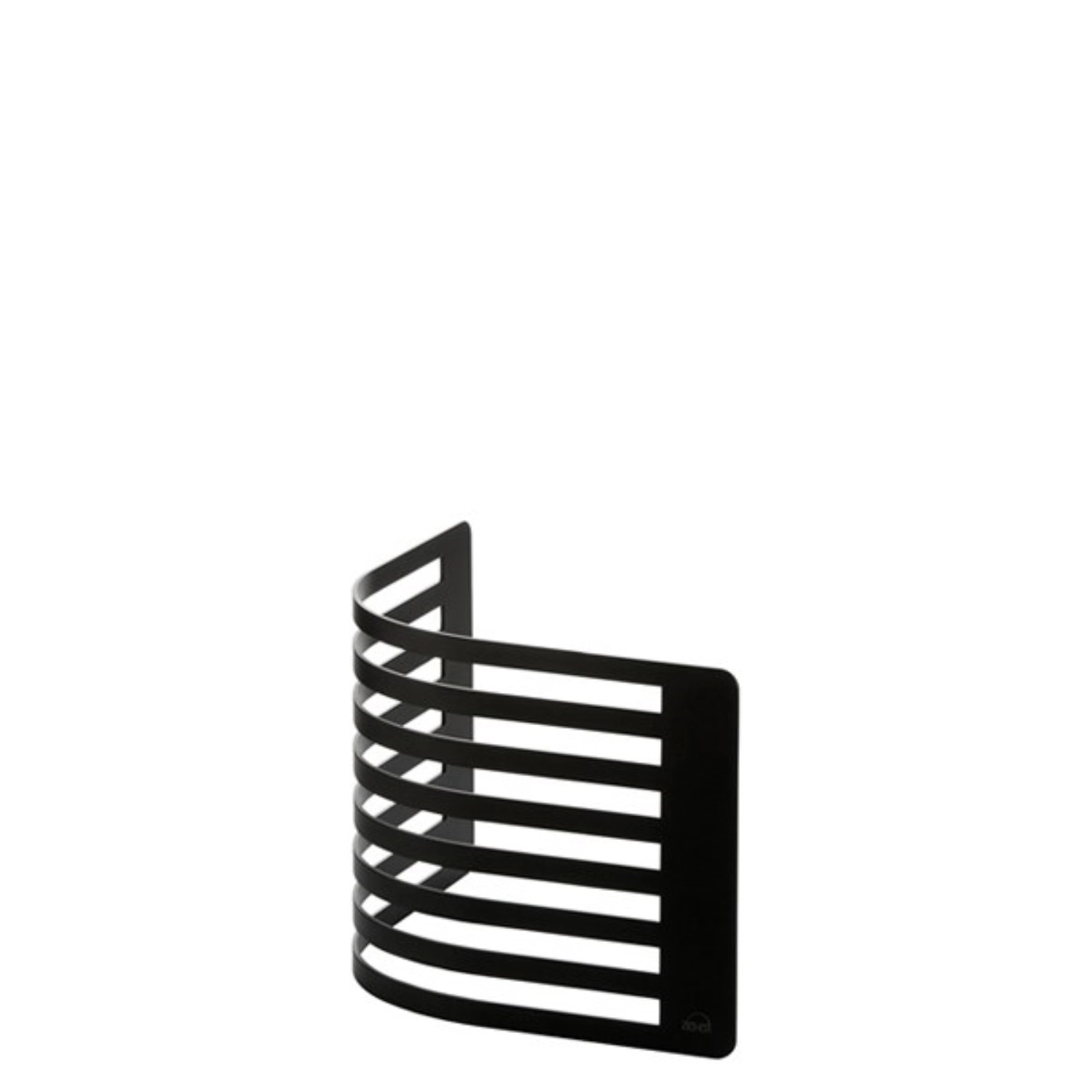 2er Set CURVE Buffetständer, schwarz matt, 27x27x22.5cm