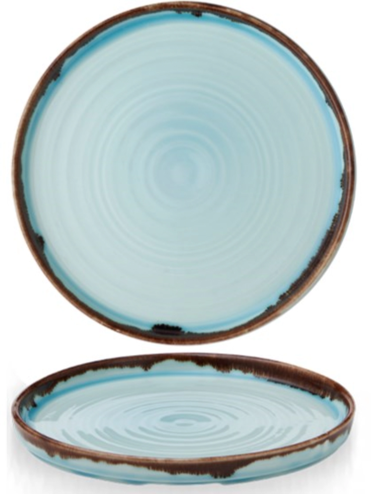 Harvest Turquoise Walled Teller