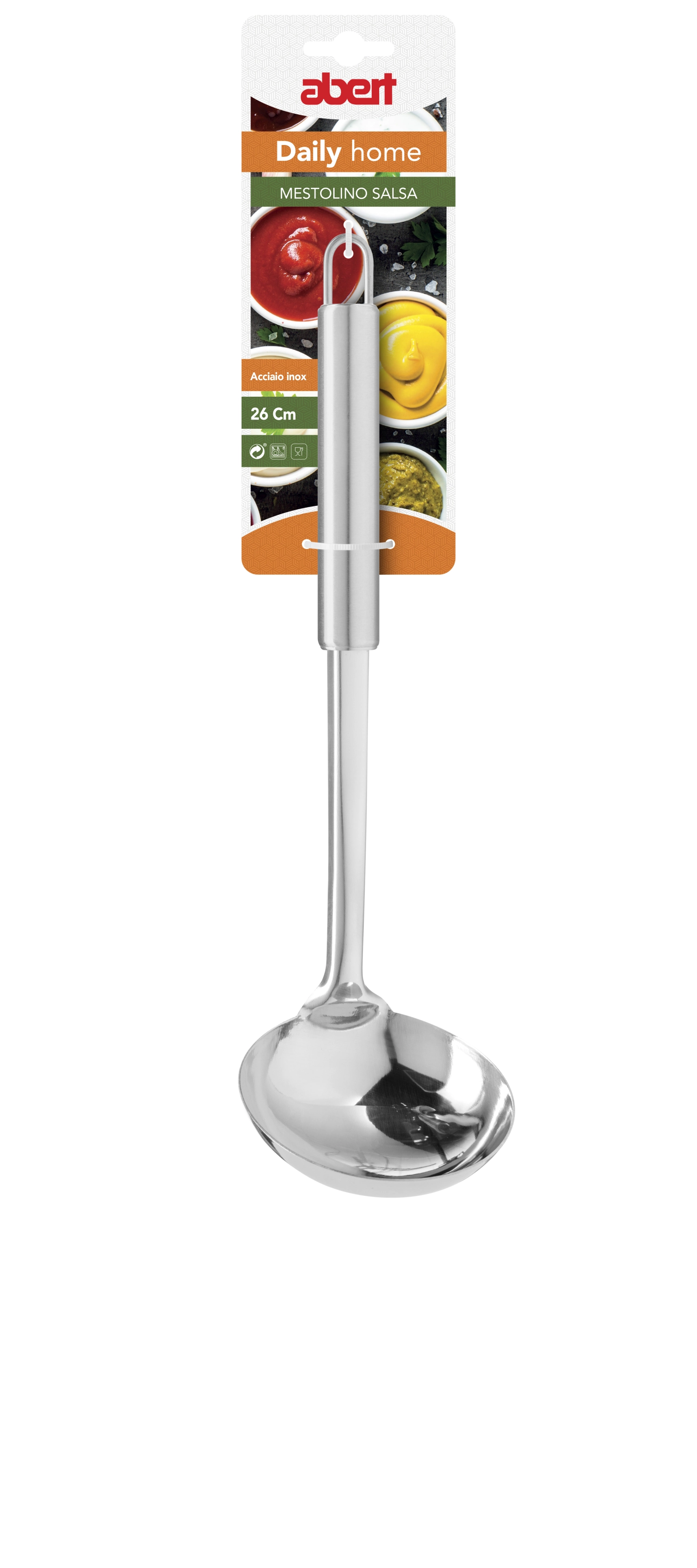 Daily home louche de service en acier inoxydable 26cm