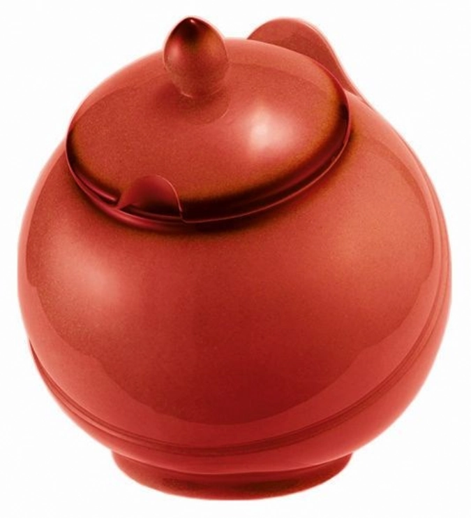 Couvercle p. boule en porcelaine rouge 0.5L p. taille S
