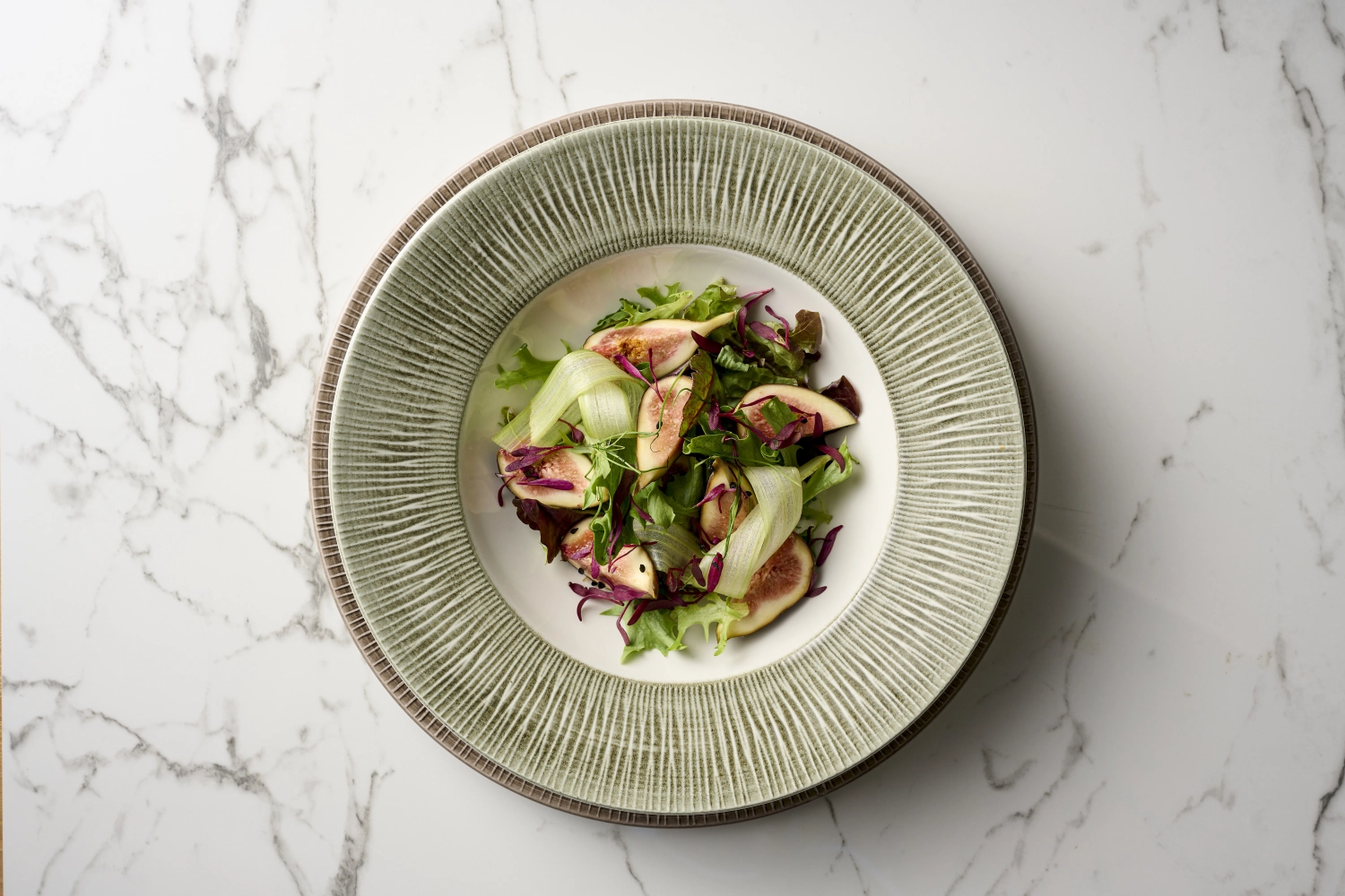 Bamboo Spinwash Alpine Assiette mi-profondeur Drapeau étroit