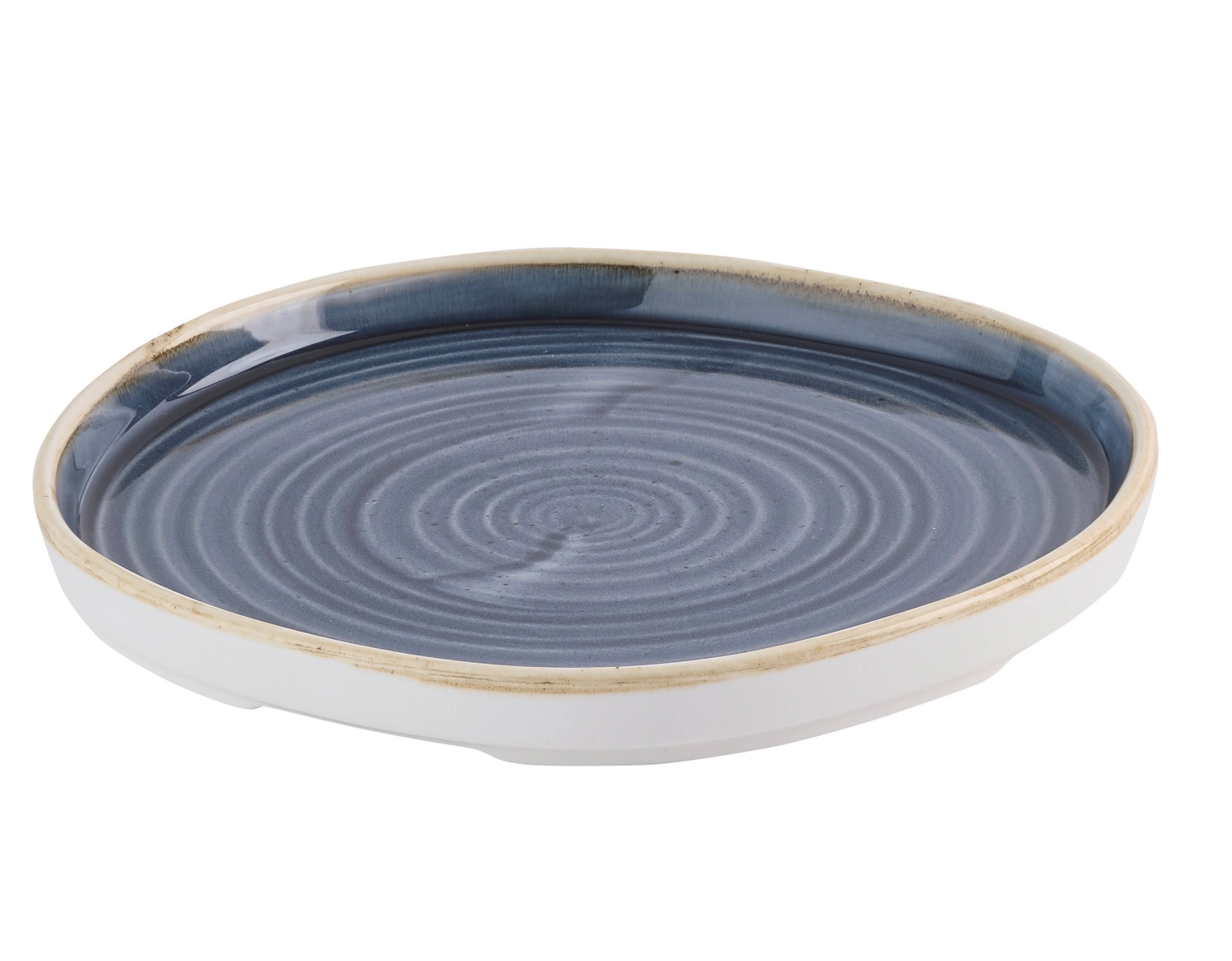 Stonecast Blueberry Organic Walled Assiette plate