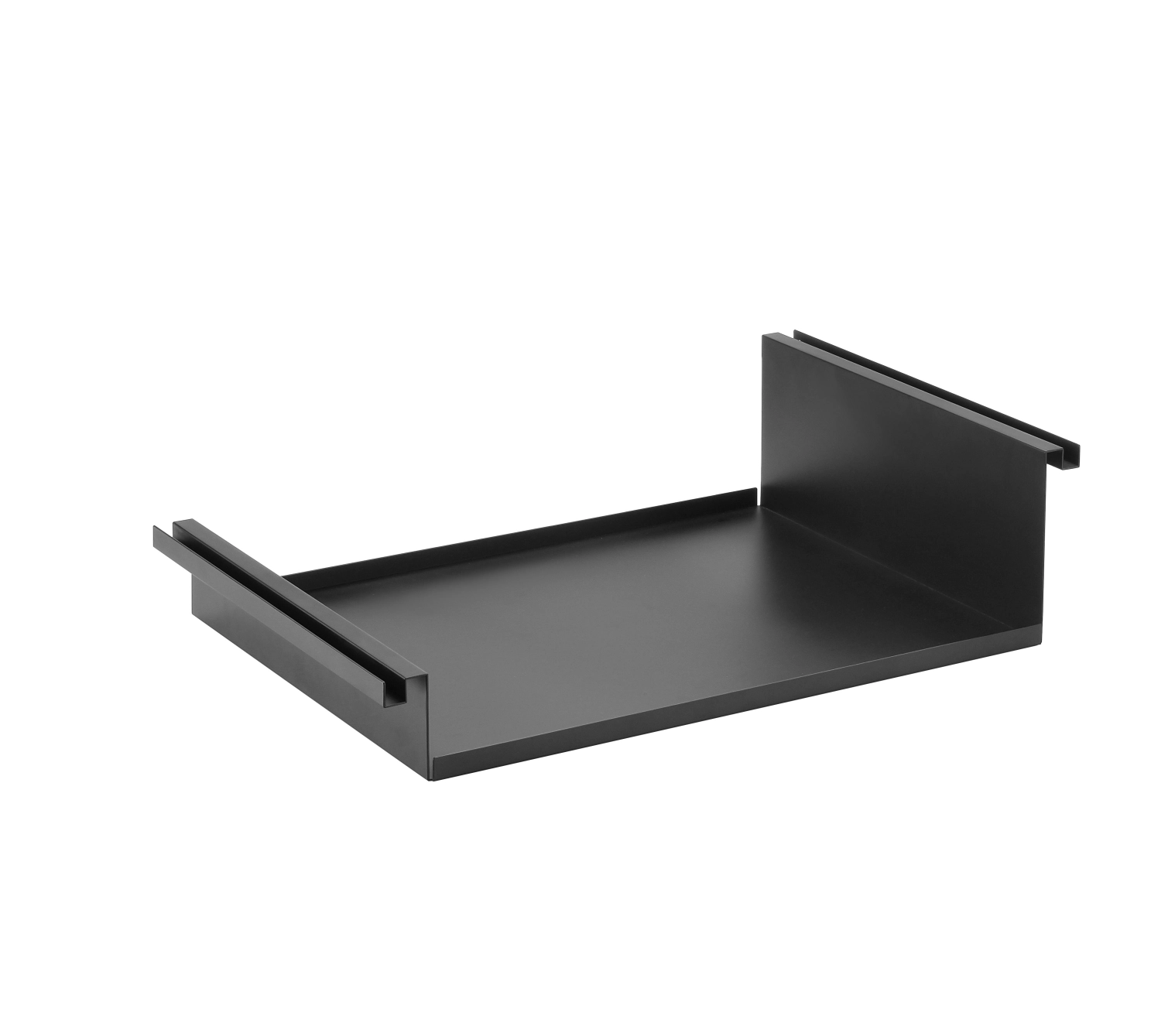 Verbindungsplatte GLOW L, Stahl, schwarzmatt, 63,2x36,6x16cm