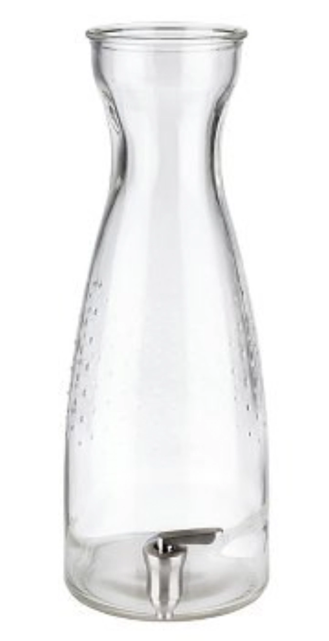 Récipient en verre a. robinet, D15.5cm, H42cm, 4.5L